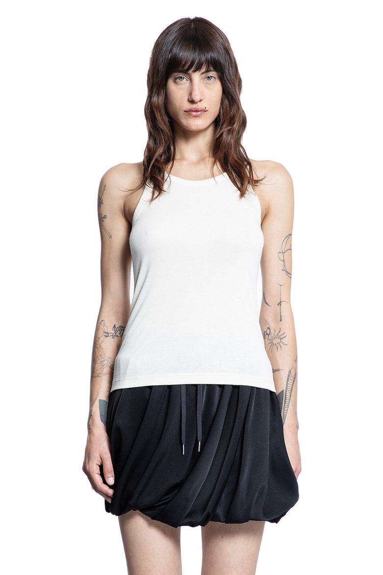 HELMUT LANG WOMAN WHITE T-SHIRTS & TANK TOPS