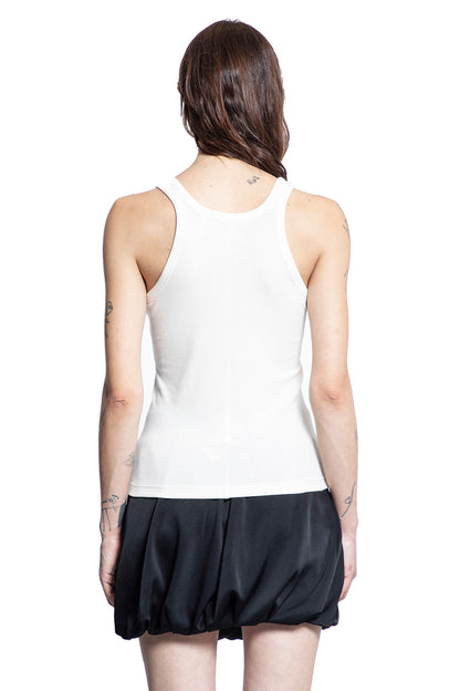 HELMUT LANG WOMAN WHITE T-SHIRTS & TANK TOPS