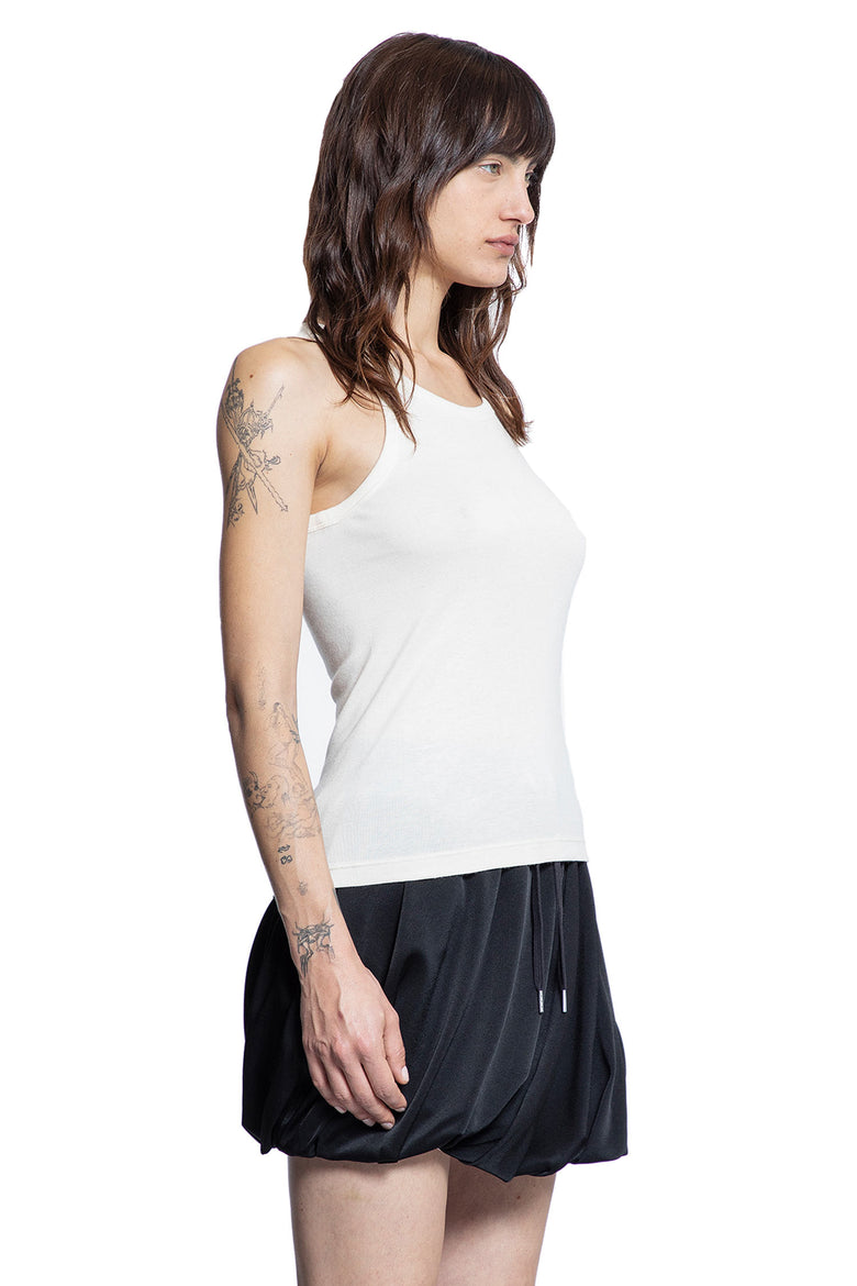 HELMUT LANG WOMAN WHITE T-SHIRTS & TANK TOPS