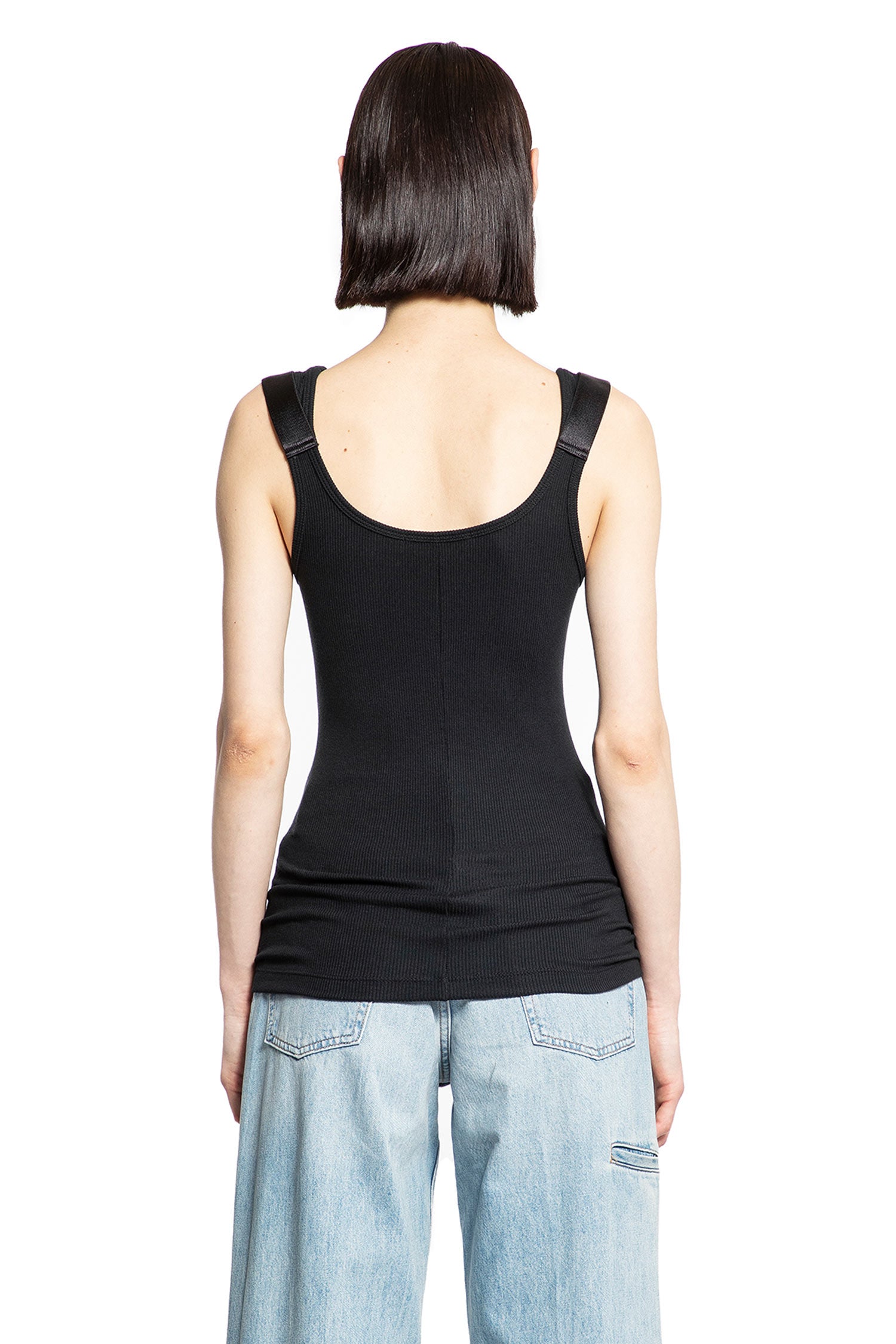 HELMUT LANG WOMAN BLACK T-SHIRTS