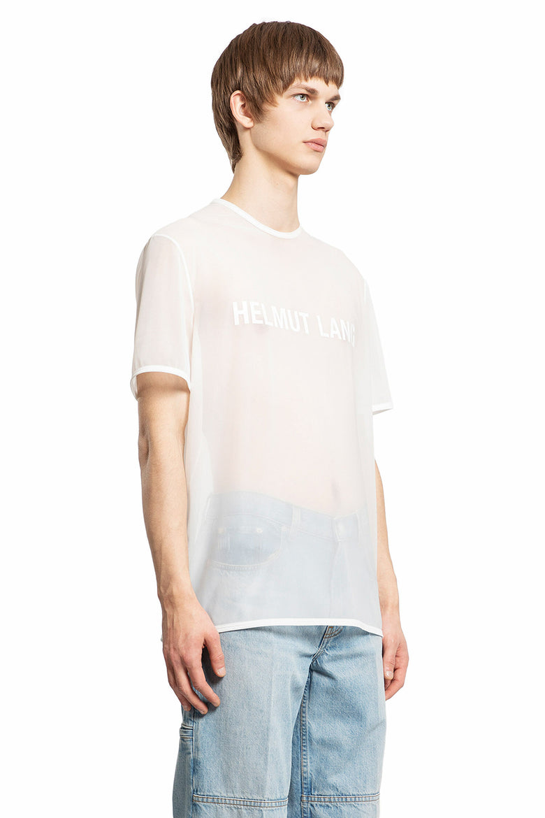 HELMUT LANG MAN WHITE T-SHIRTS & TANK TOPS