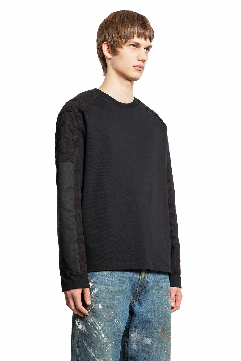 HELMUT LANG MAN BLACK T-SHIRTS & TANK TOPS