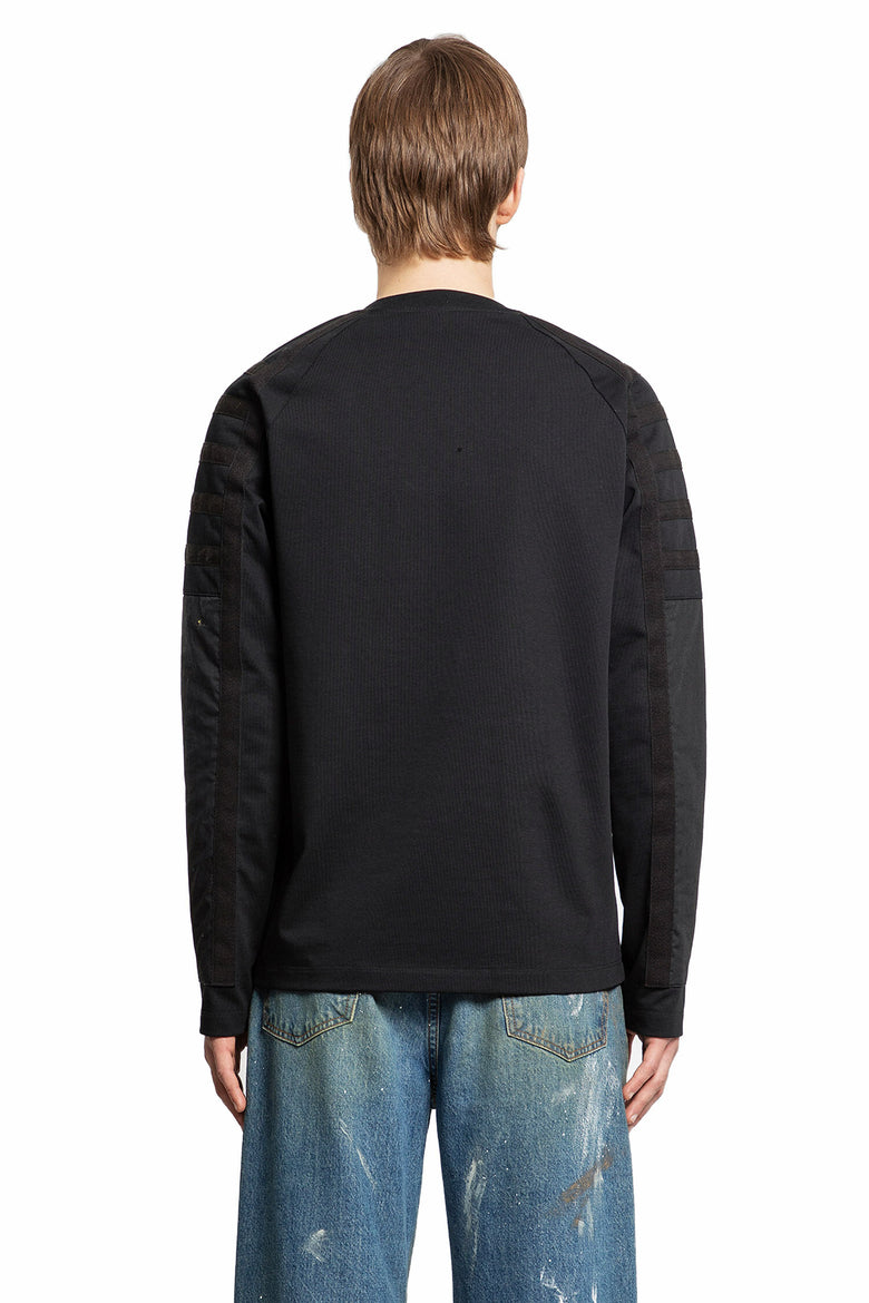 HELMUT LANG MAN BLACK T-SHIRTS & TANK TOPS