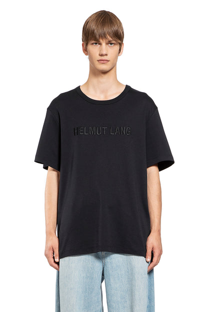 HELMUT LANG MAN BLACK T-SHIRTS & TANK TOPS