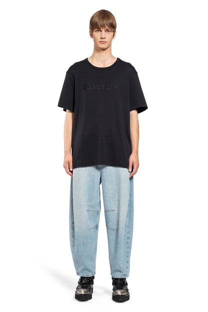 HELMUT LANG MAN BLACK T-SHIRTS & TANK TOPS