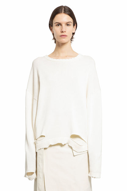 Antonioli HELMUT LANG WOMAN OFF-WHITE KNITWEAR