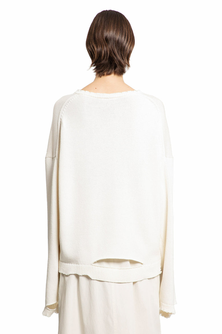 HELMUT LANG WOMAN OFF-WHITE KNITWEAR