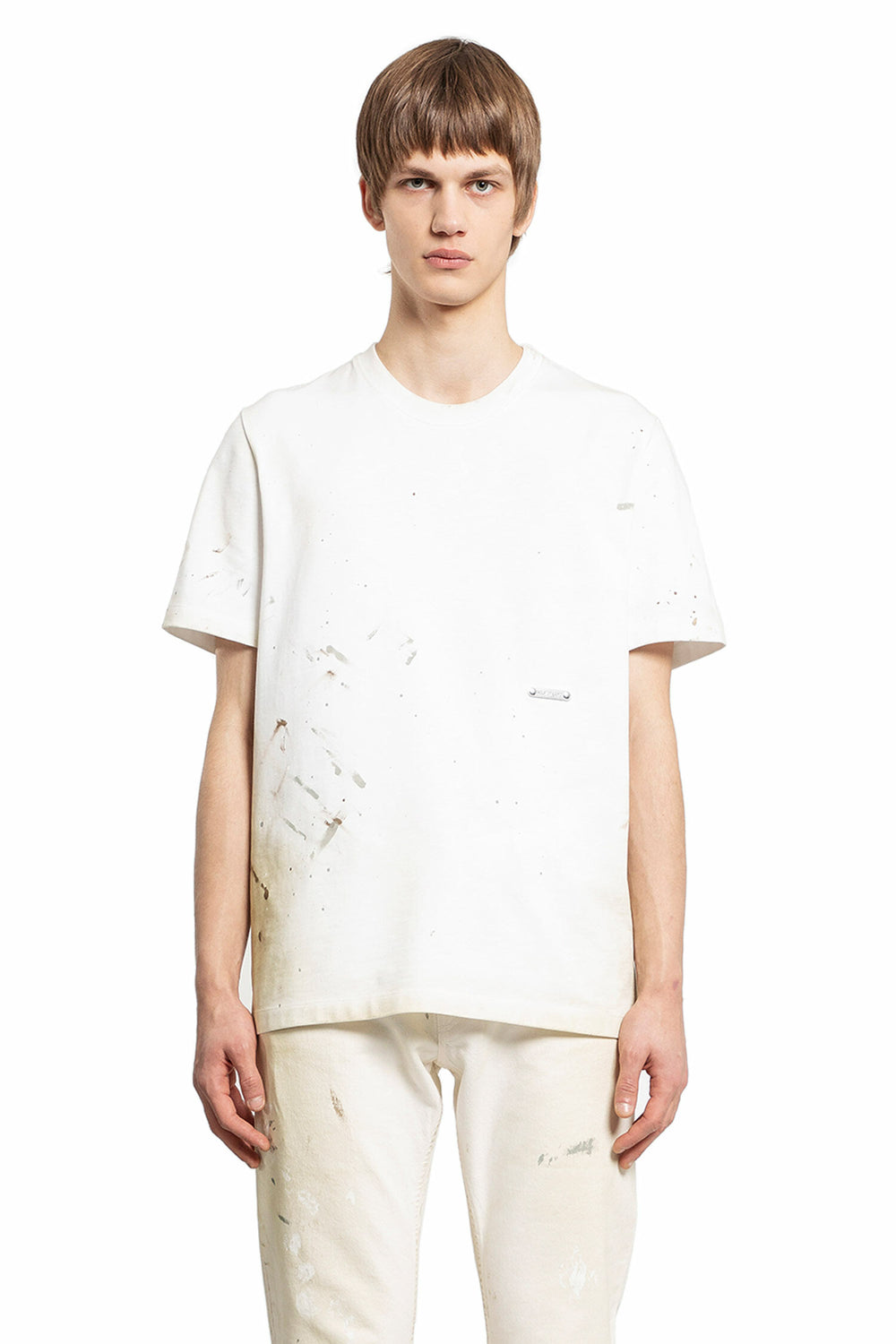 HELMUT LANG MAN WHITE T-SHIRTS & TANK TOPS