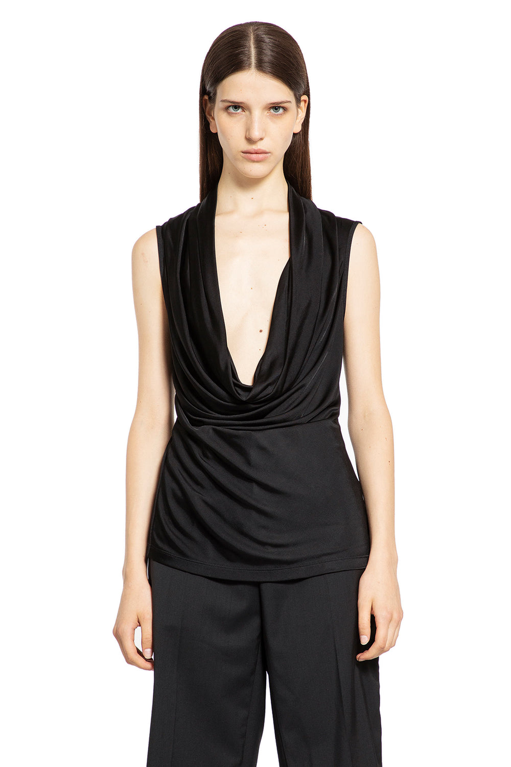 HELMUT LANG WOMAN BLACK TOPS