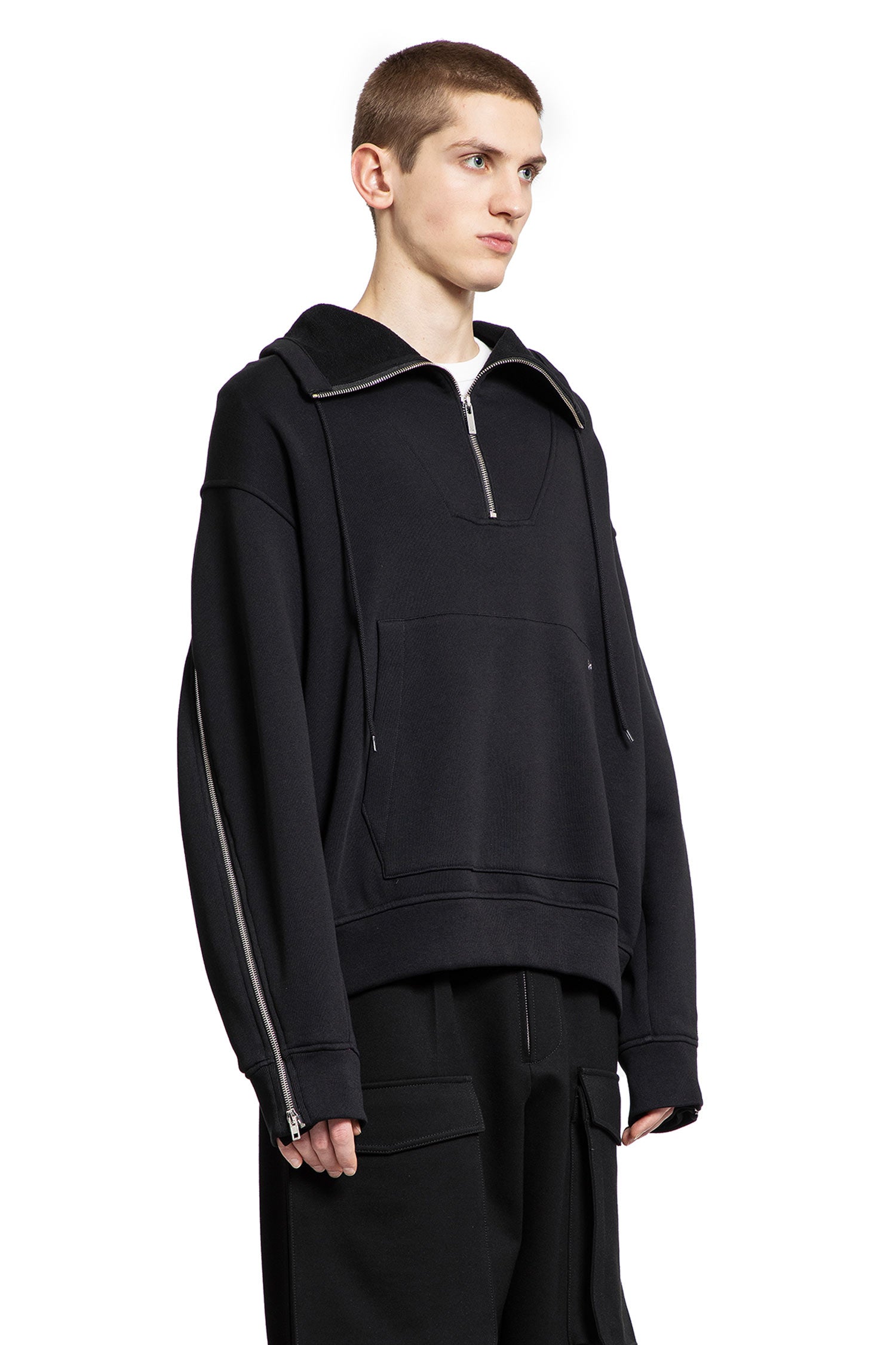 HELMUT LANG MAN BLACK SWEATSHIRTS