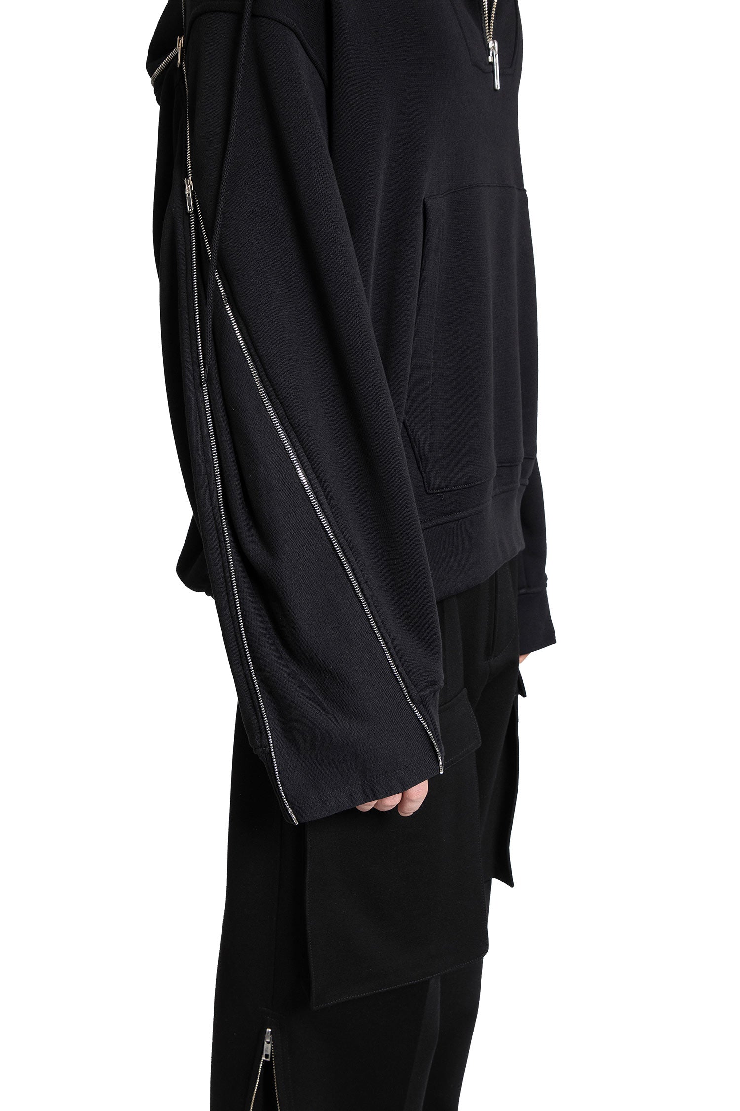 HELMUT LANG MAN BLACK SWEATSHIRTS