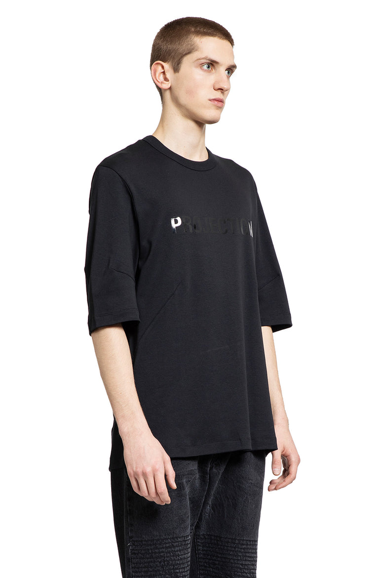 HELMUT LANG MAN BLACK T-SHIRTS & TANK TOPS