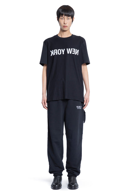 HELMUT LANG MAN BLACK T-SHIRTS & TANK TOPS