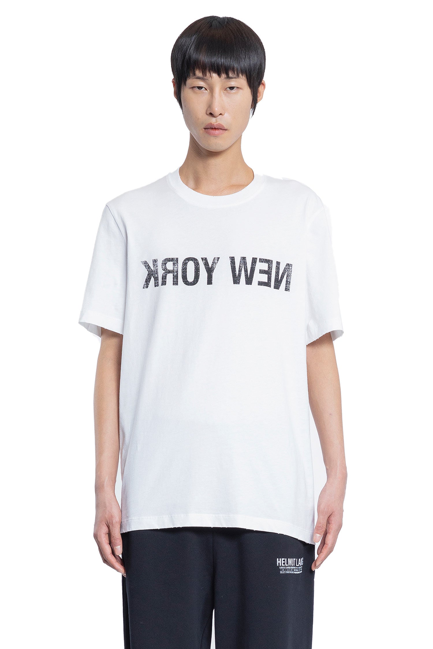 HELMUT LANG MAN WHITE T-SHIRTS & TANK TOPS