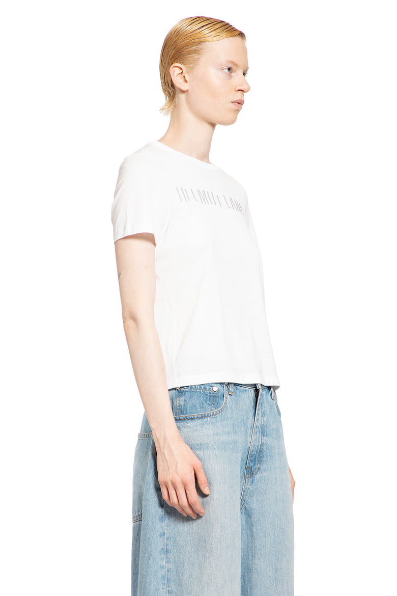 HELMUT LANG WOMAN WHITE T-SHIRTS & TANK TOPS