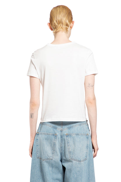 HELMUT LANG WOMAN WHITE T-SHIRTS & TANK TOPS