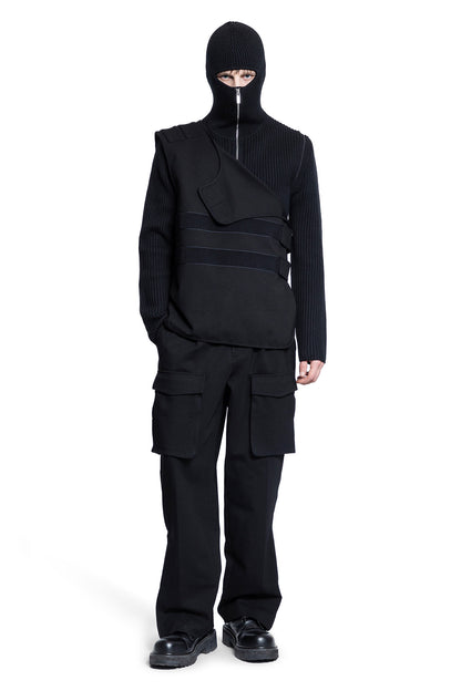 HELMUT LANG MAN BLACK KNITWEAR