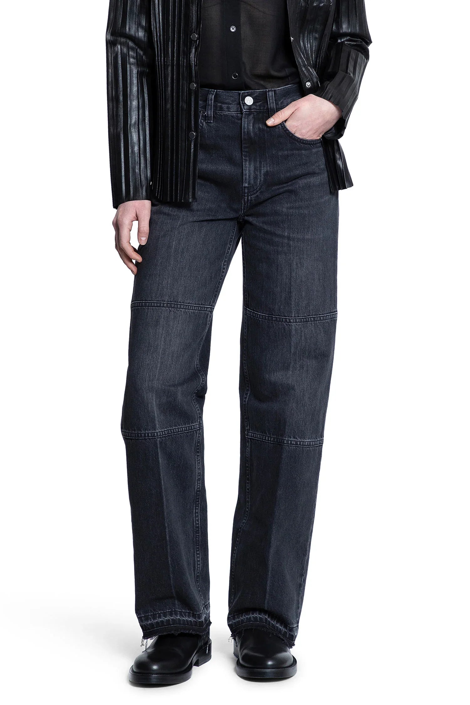 HELMUT LANG WOMAN BLACK JEANS - Antonioli.eu