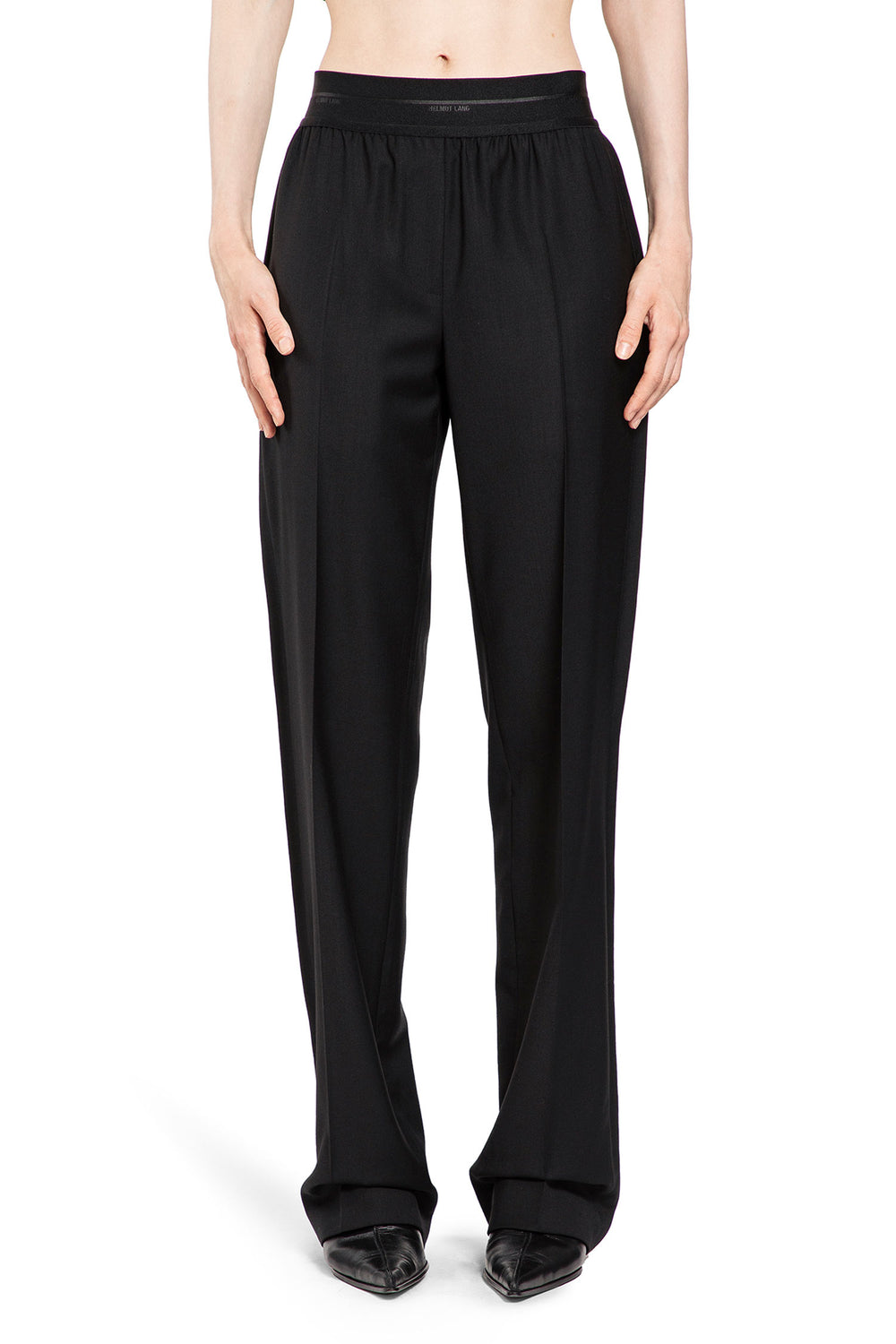 HELMUT LANG WOMAN BLACK TROUSERS