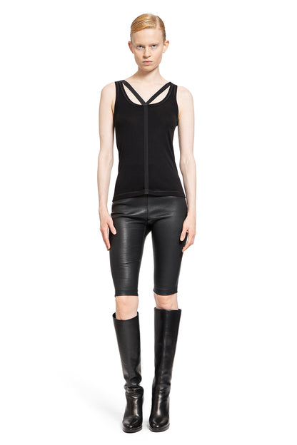 HELMUT LANG WOMAN BLACK T-SHIRTS & TANK TOPS