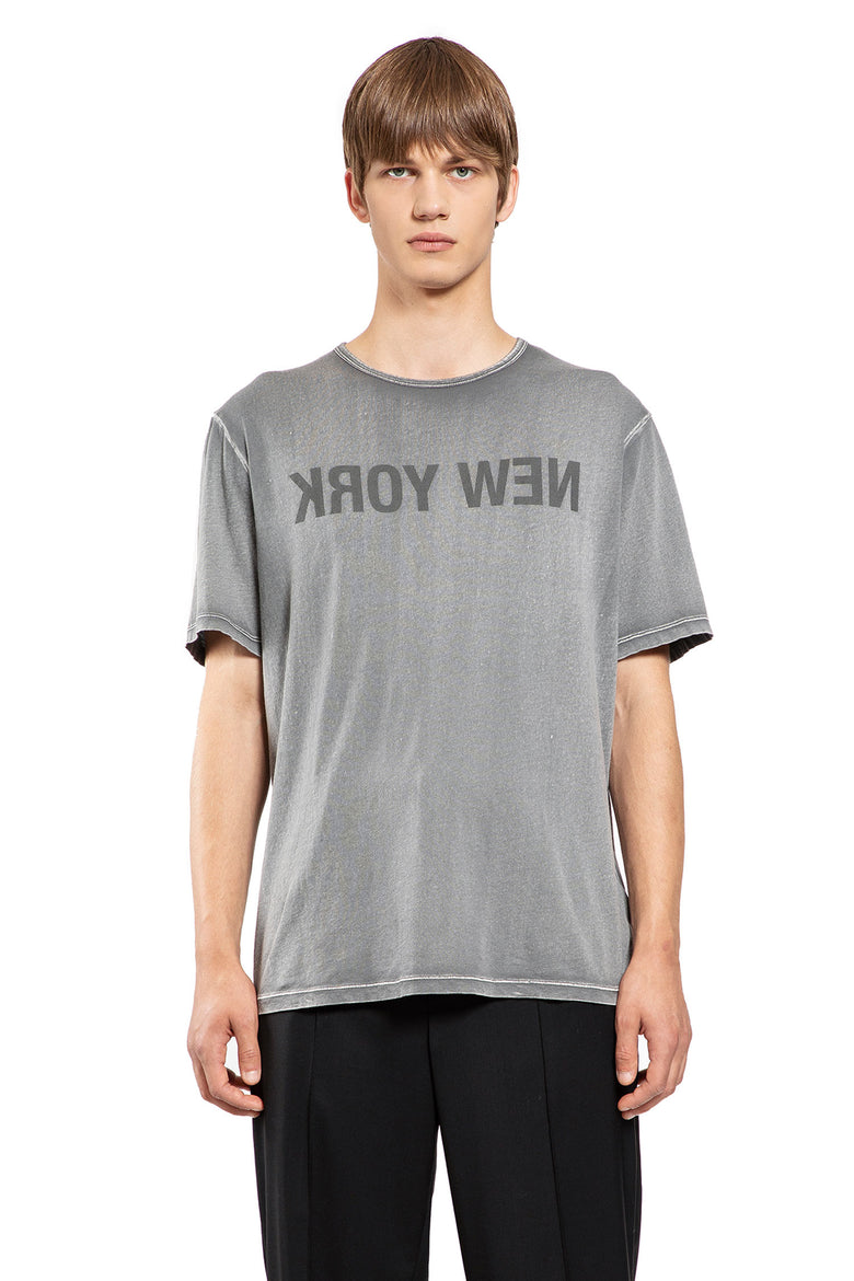 HELMUT LANG MAN GREY T-SHIRTS & TANK TOPS