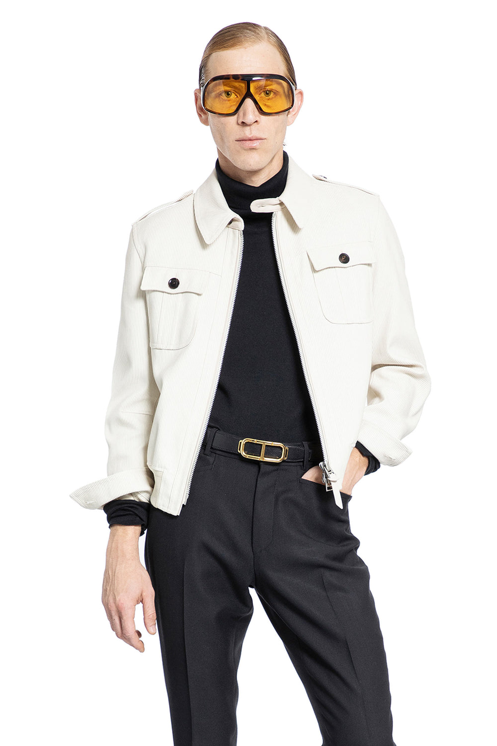 TOM FORD MAN OFF-WHITE JACKETS