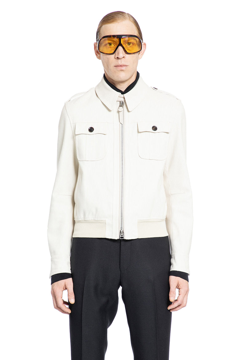 TOM FORD MAN OFF-WHITE JACKETS