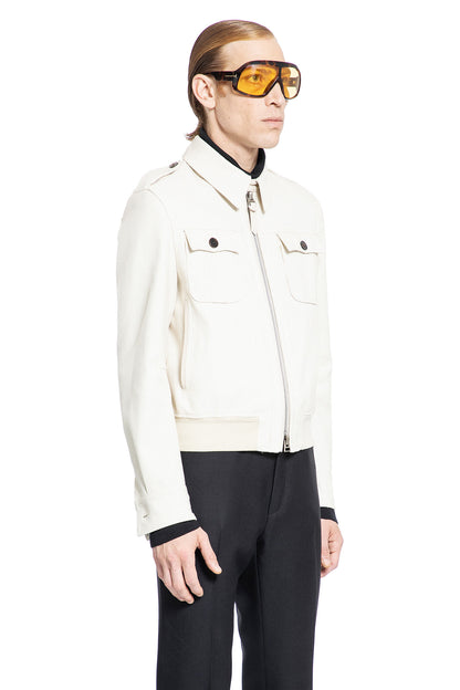 TOM FORD MAN OFF-WHITE JACKETS