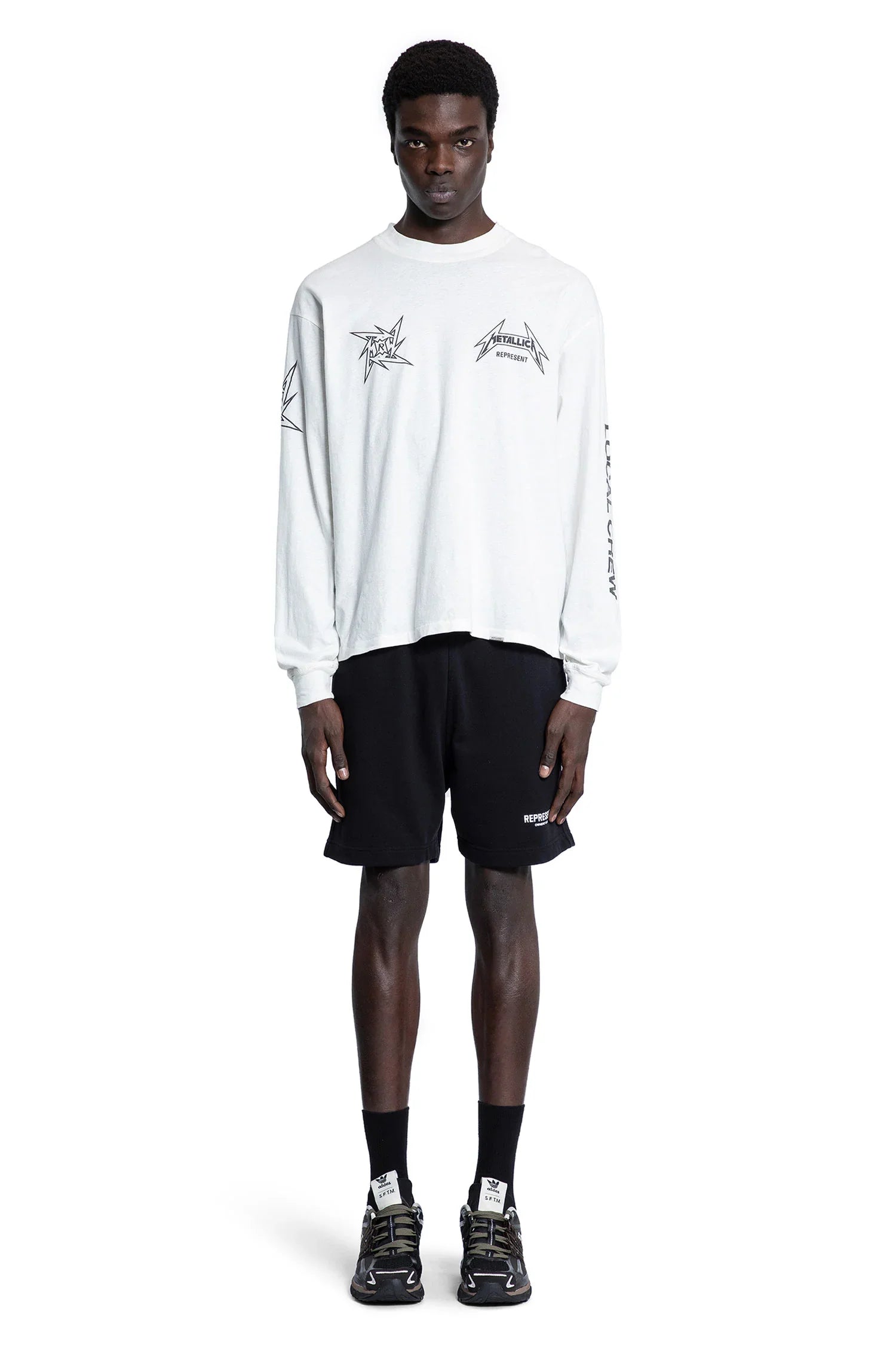 REPRESENT MAN BLACK SHORTS - Antonioli.eu