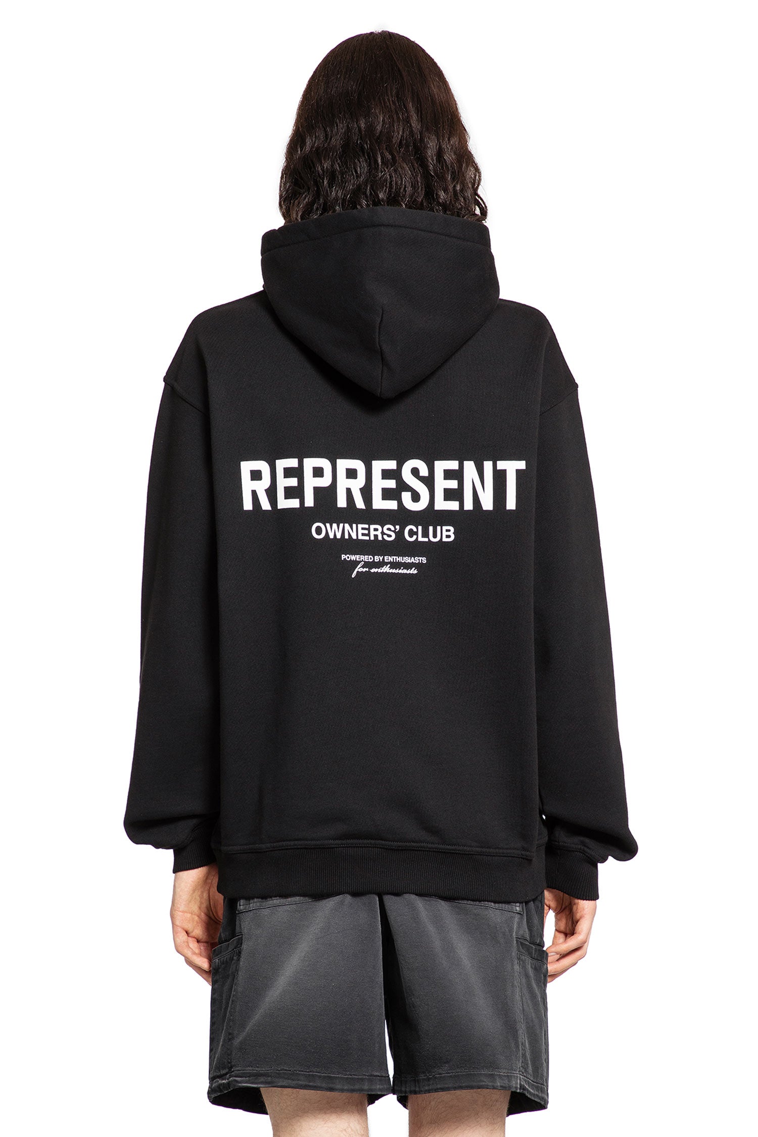 REPRESENT MAN BLACK SWEATSHIRTS