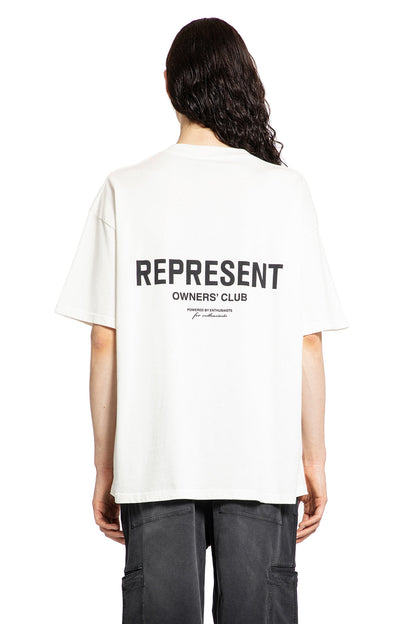 REPRESENT MAN WHITE T-SHIRTS & TANK TOPS