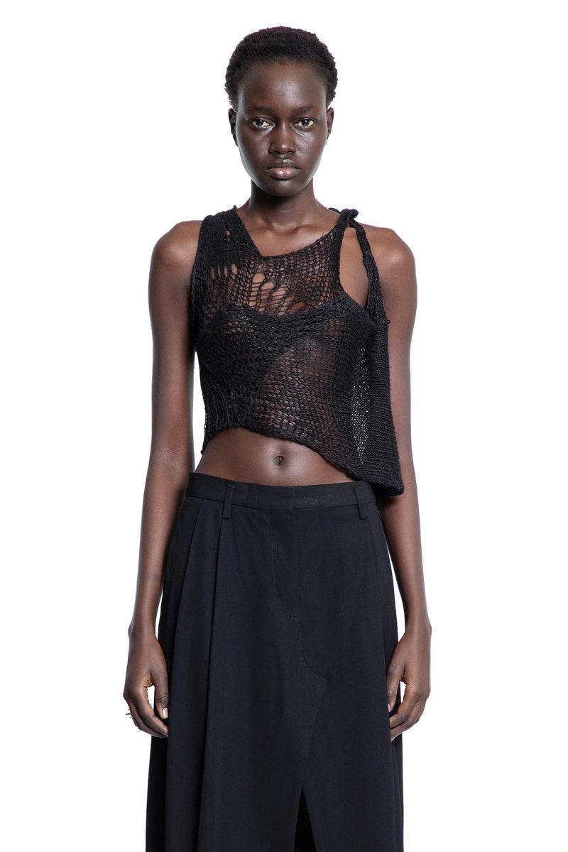 HALOS WOMAN BLACK TOPS - Antonioli.eu