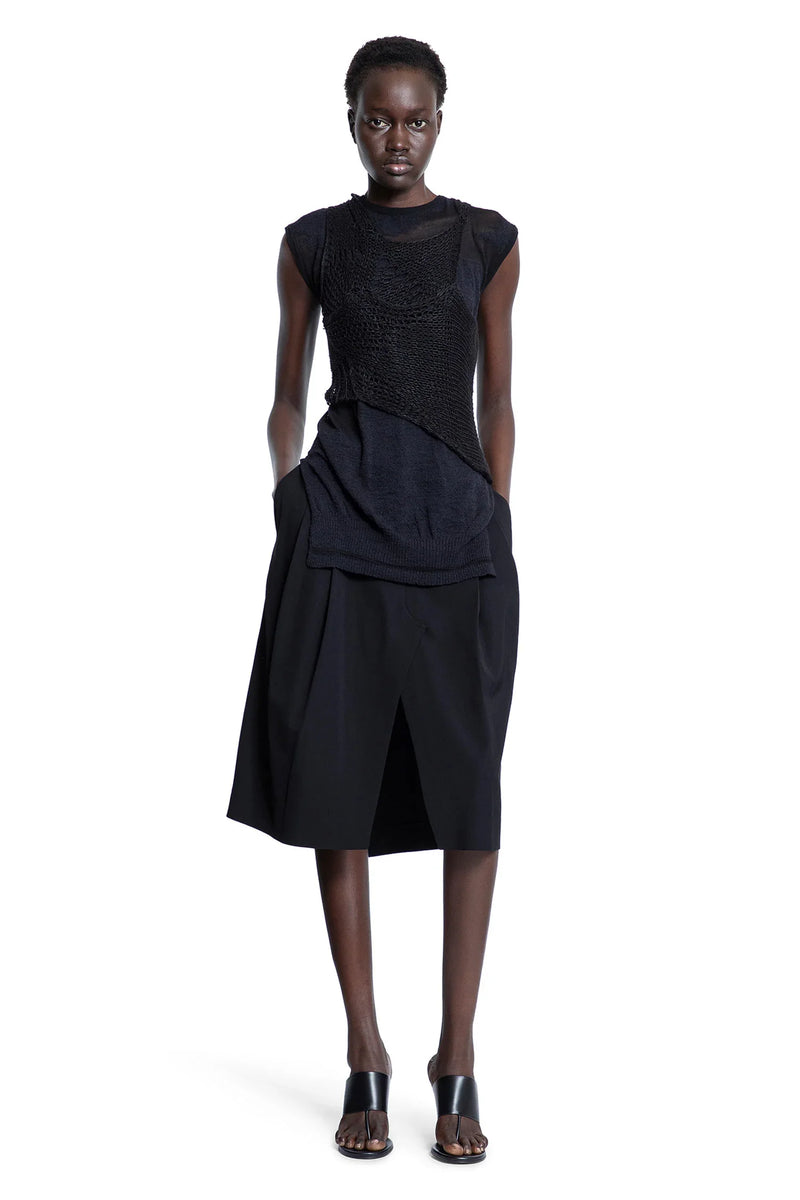 HALOS WOMAN BLACK TOPS - Antonioli.eu