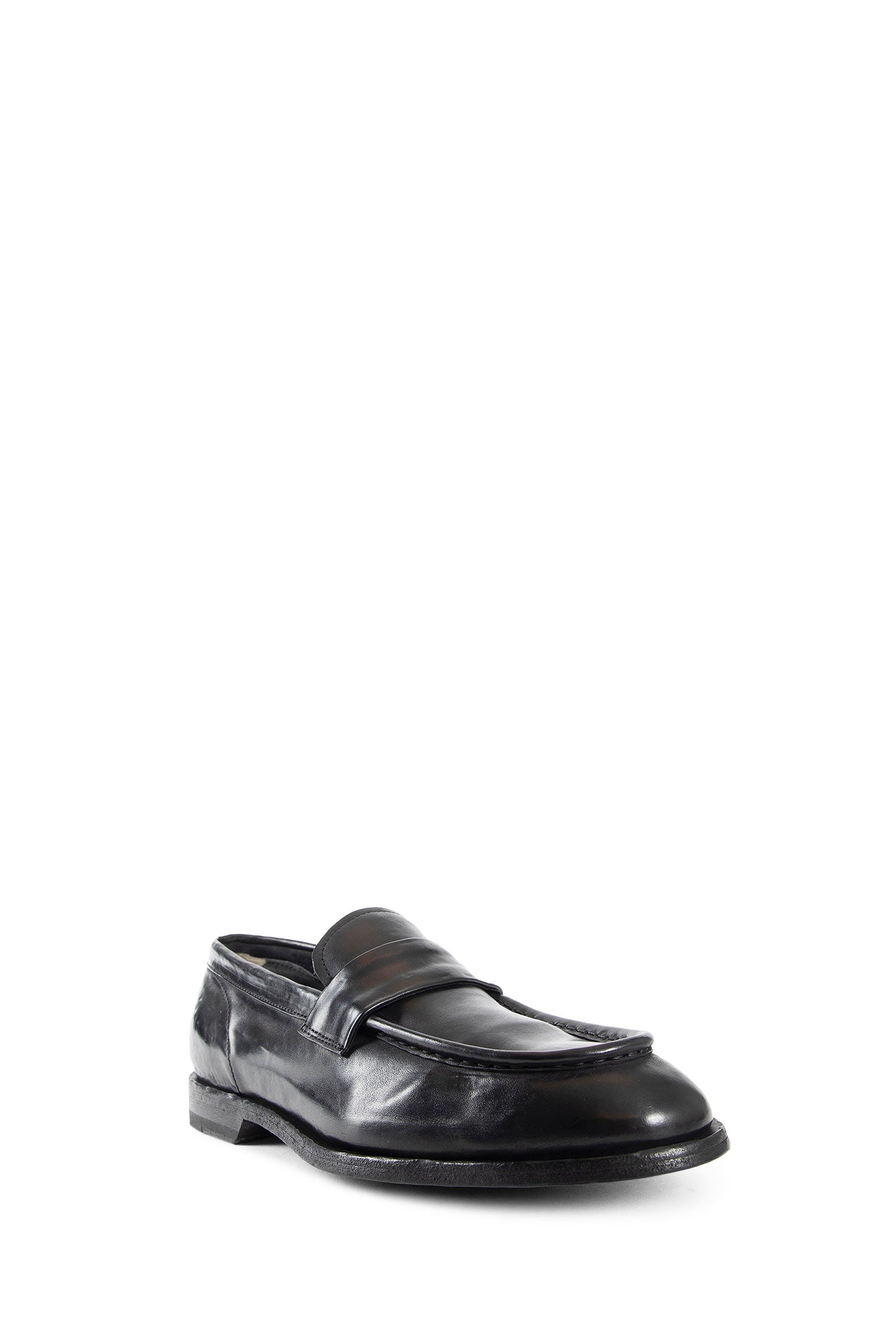 OFFICINE CREATIVE MAN BLACK LOAFERS & FLATS