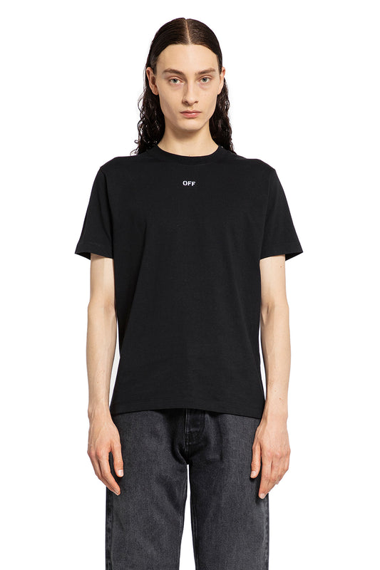 OFF-WHITE MAN BLACK T-SHIRTS & TANK TOPS