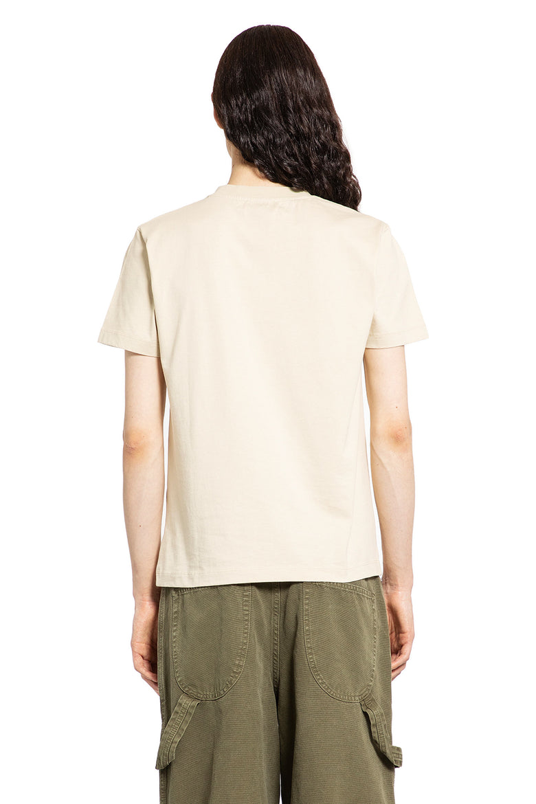 OFF-WHITE MAN BEIGE T-SHIRTS & TANK TOPS