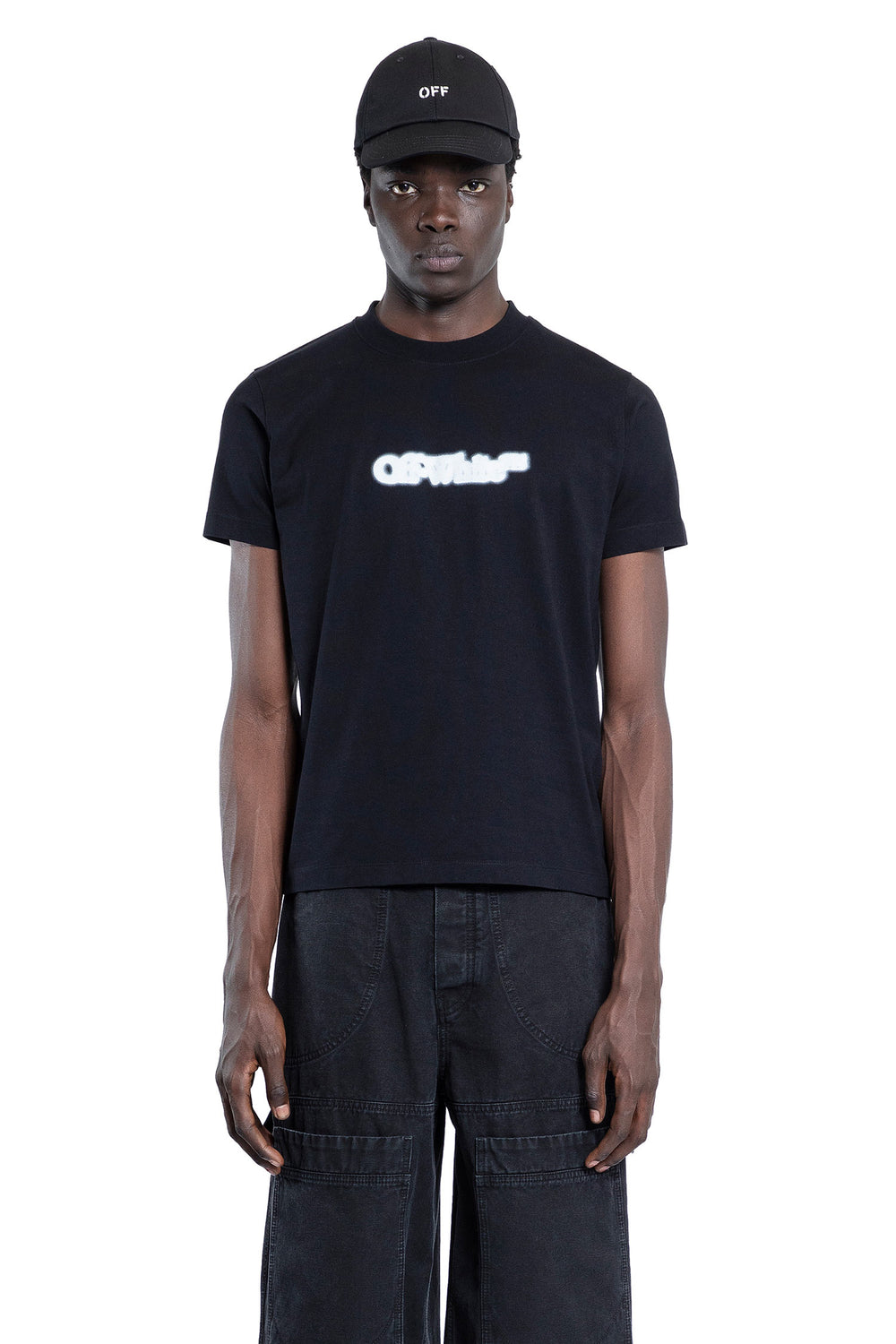 OFF-WHITE MAN BLACK T-SHIRTS & TANK TOPS