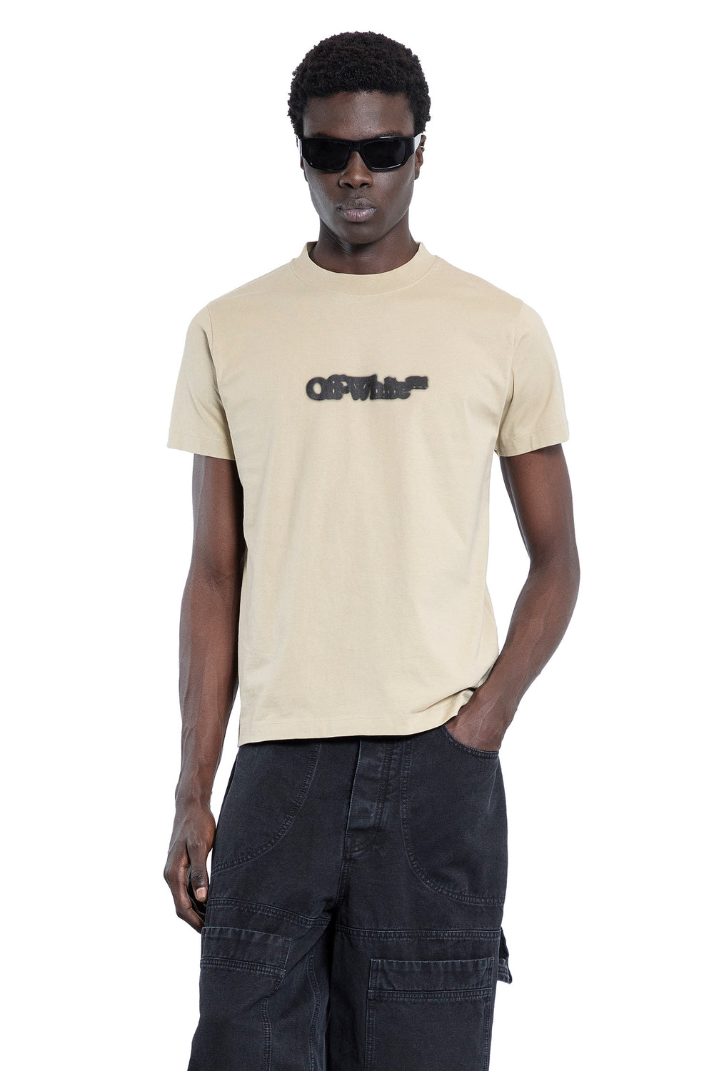 OFF-WHITE MAN YELLOW T-SHIRTS & TANK TOPS