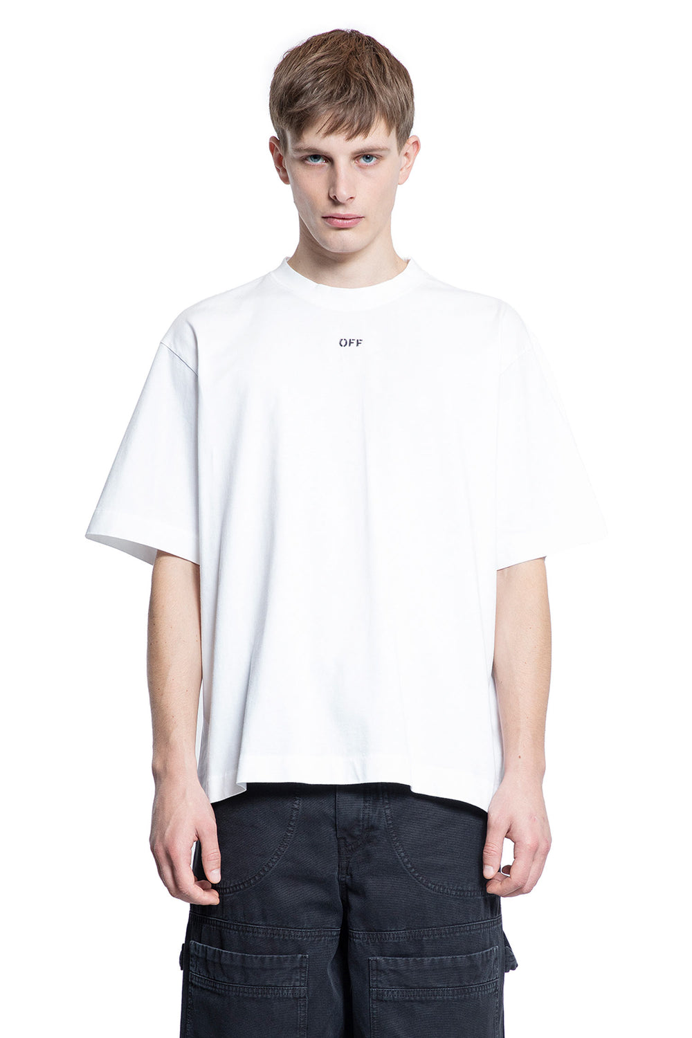 OFF-WHITE MAN WHITE T-SHIRTS & TANK TOPS