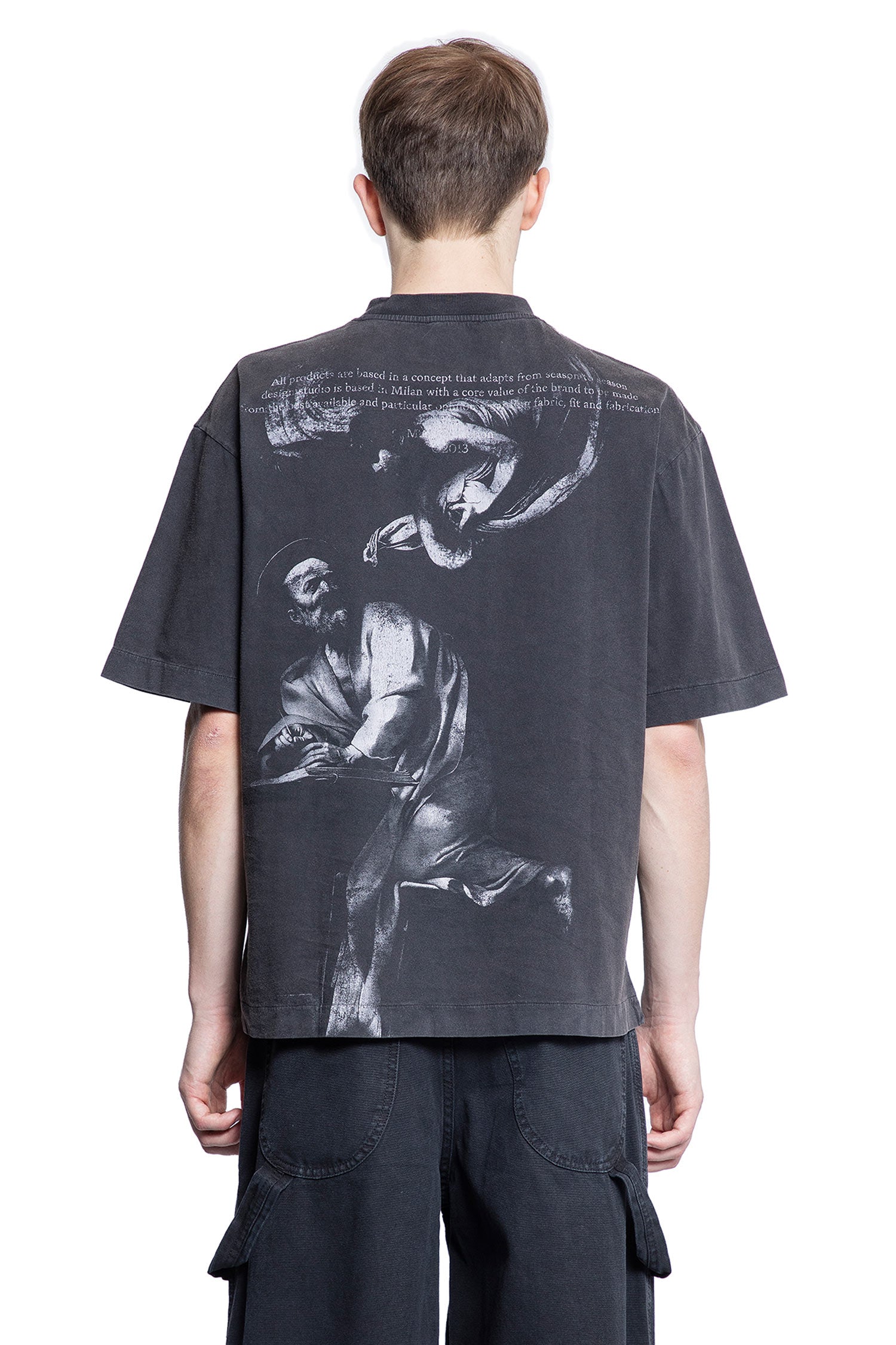 OFF-WHITE MAN BLACK T-SHIRTS & TANK TOPS