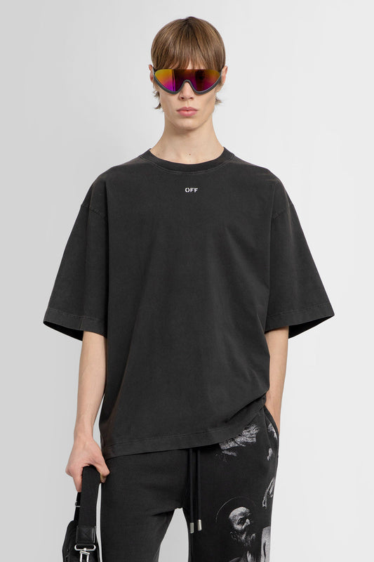 OFF-WHITE MAN BLACK T-SHIRTS & TANK TOPS