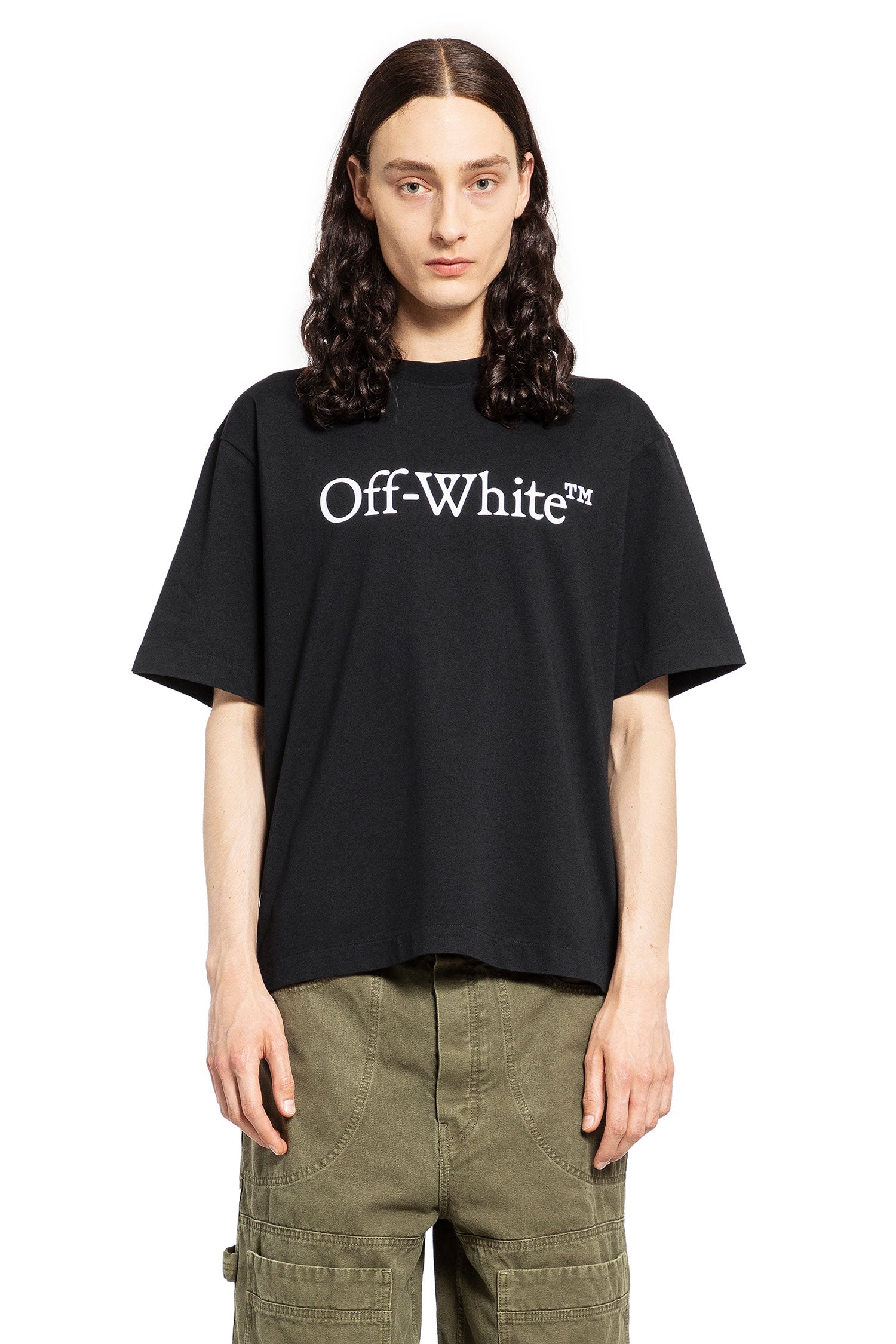 OFF-WHITE MAN BLACK T-SHIRTS & TANK TOPS