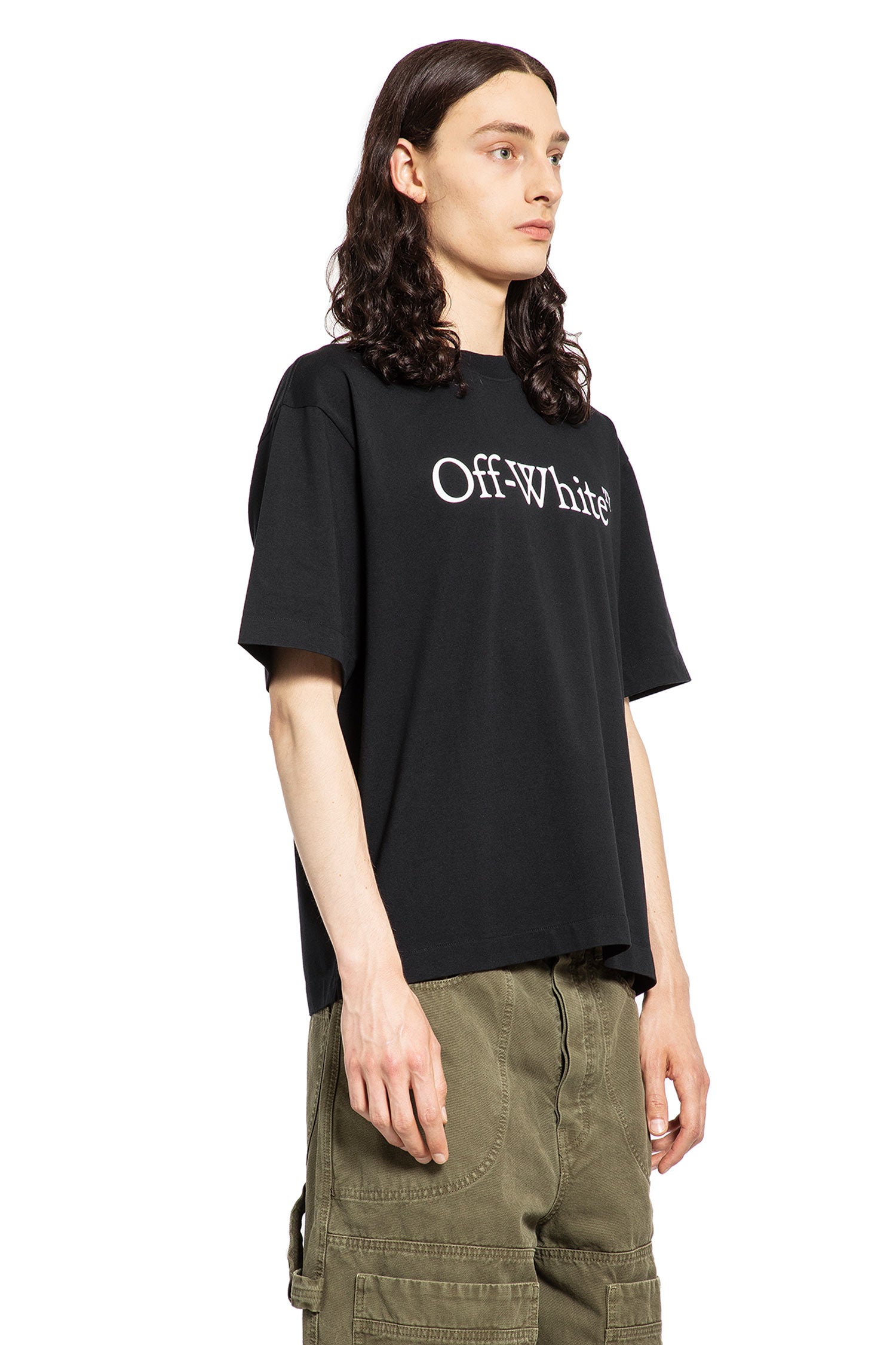 OFF-WHITE MAN BLACK T-SHIRTS