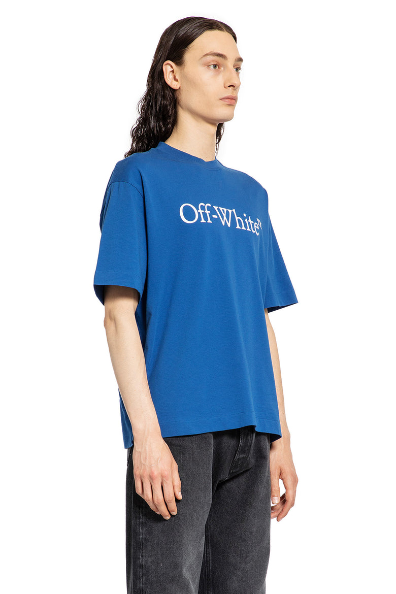 OFF-WHITE MAN BLUE T-SHIRTS & TANK TOPS