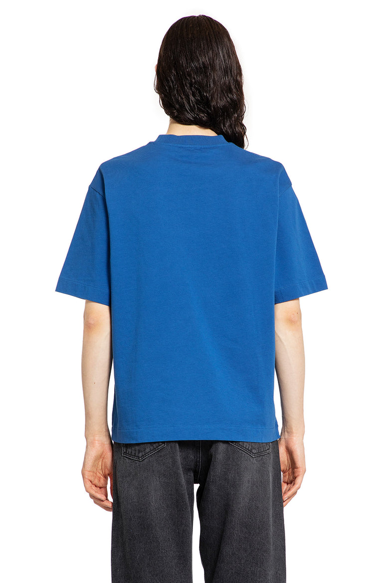 OFF-WHITE MAN BLUE T-SHIRTS & TANK TOPS