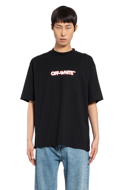 Antonioli OFF-WHITE MAN BLACK T-SHIRTS & TANK TOPS