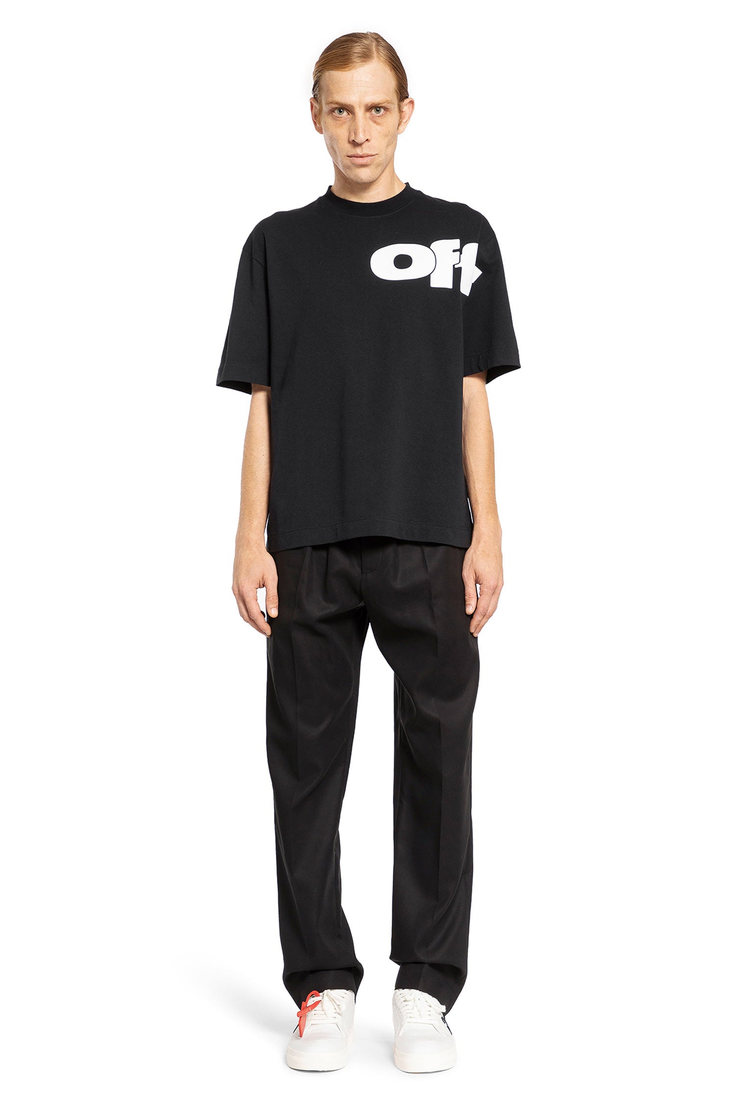 OFF-WHITE MAN BLACK T-SHIRTS & TANK TOPS