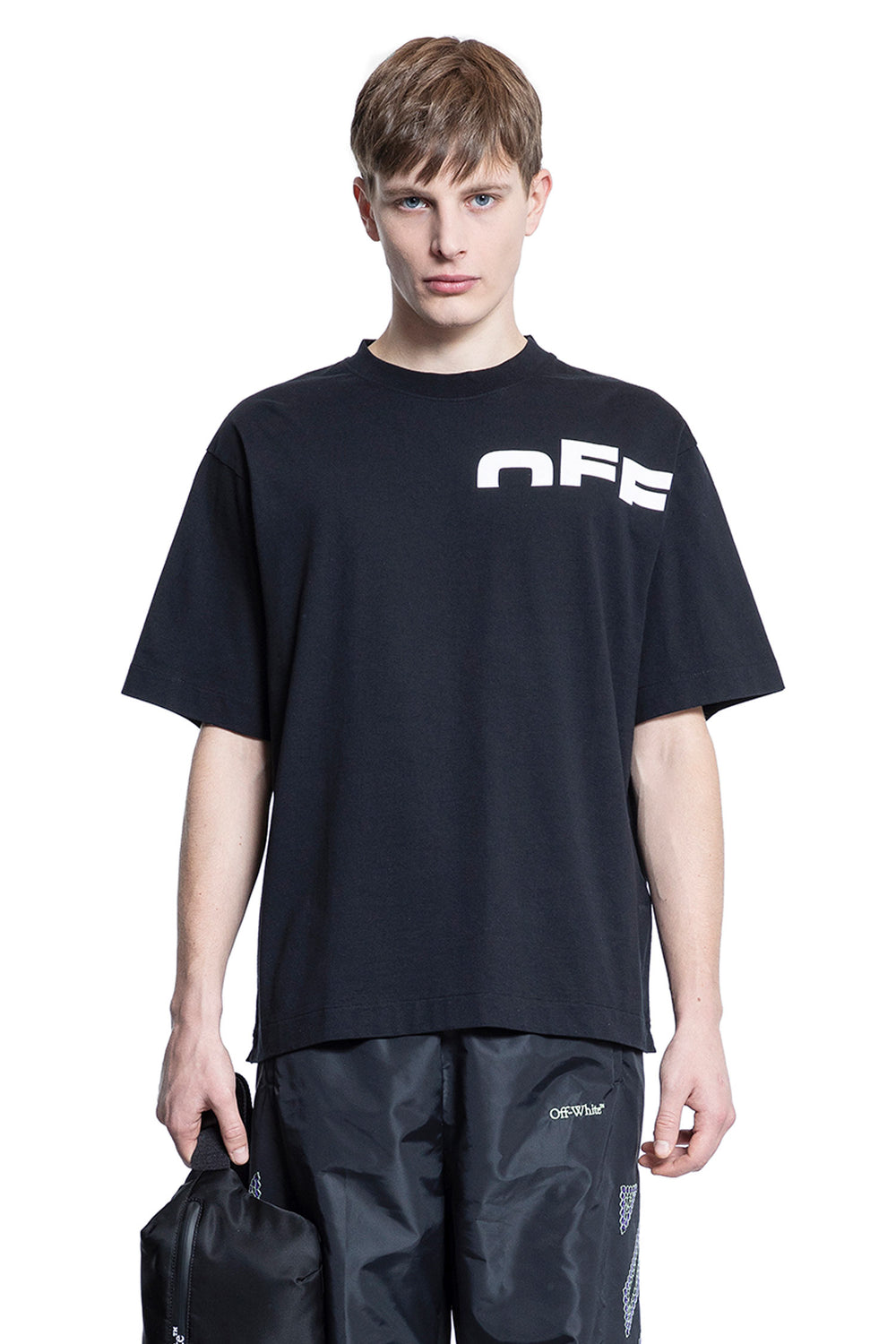 OFF-WHITE MAN BLACK T-SHIRTS & TANK TOPS