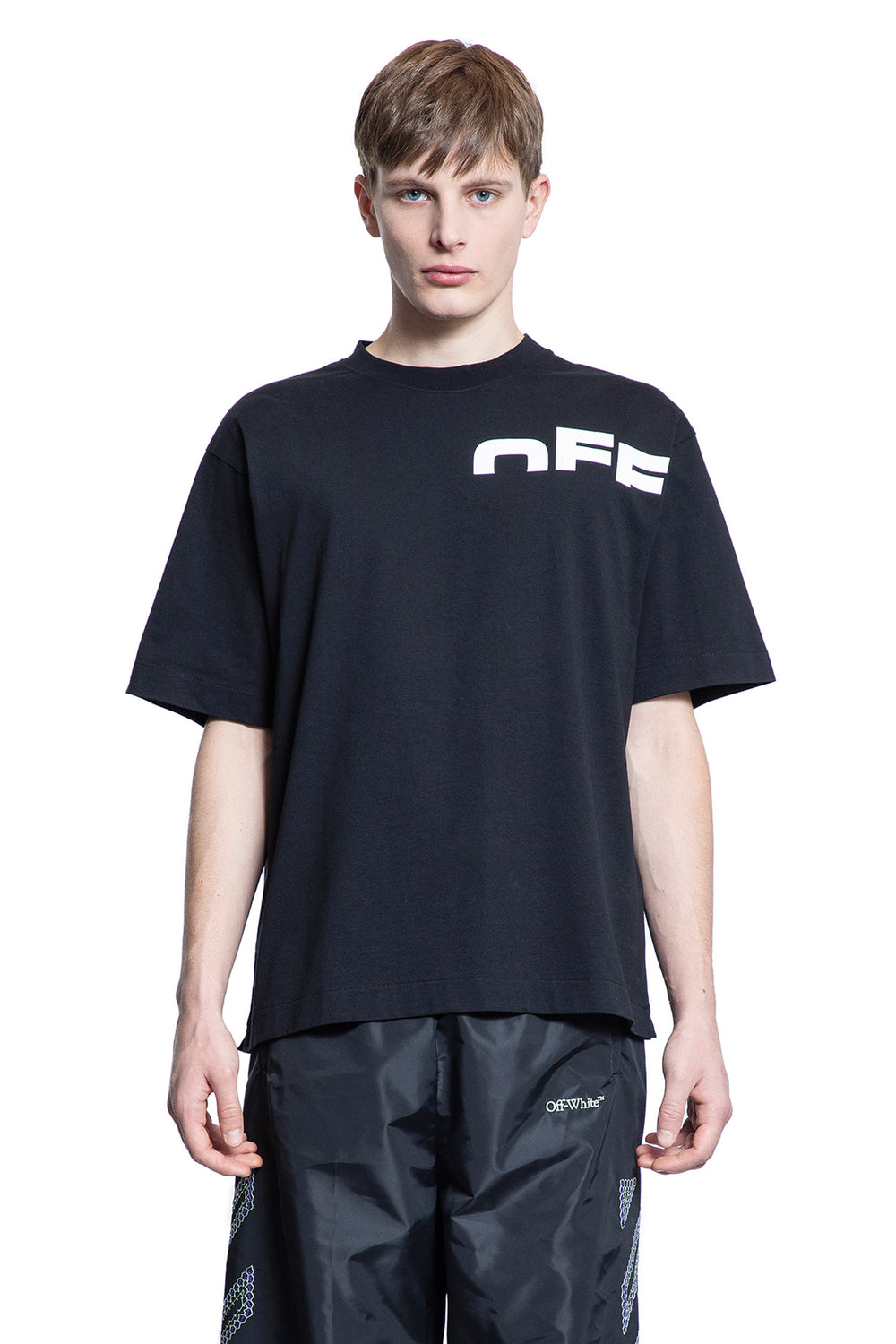 OFF-WHITE MAN BLACK T-SHIRTS & TANK TOPS