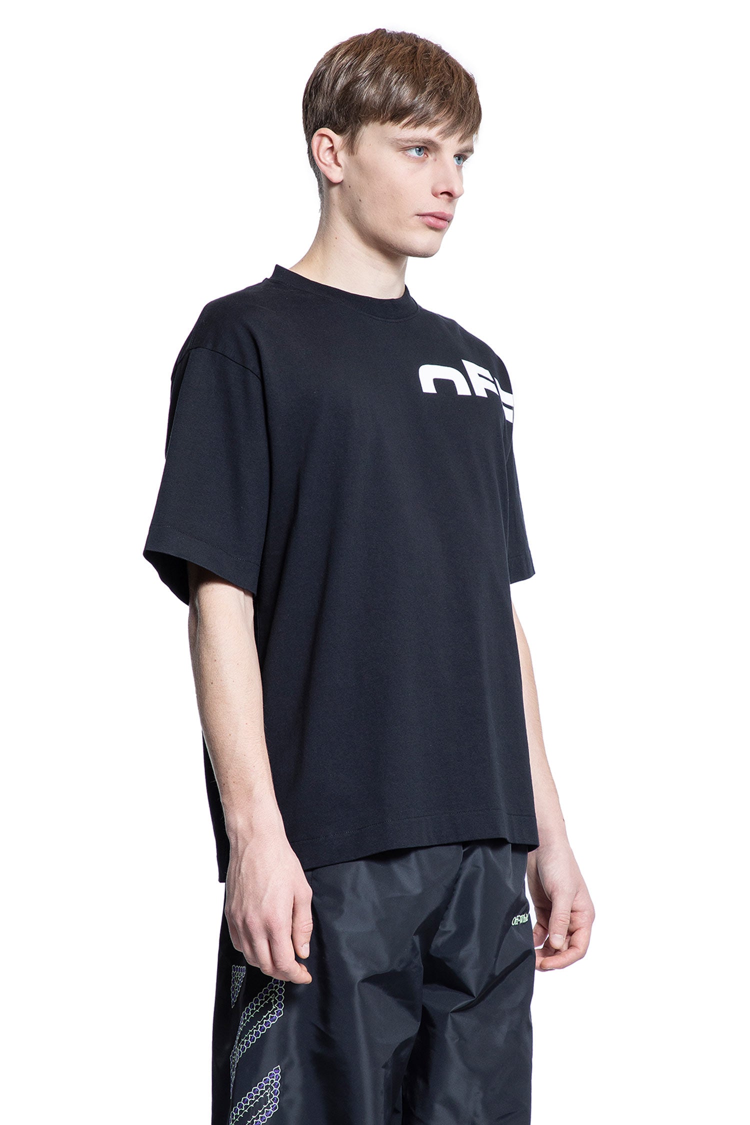 OFF-WHITE MAN BLACK T-SHIRTS & TANK TOPS